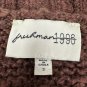 Freshman 1996 Women's Brown Cable Knit Cardigan Sweater Size S