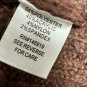 Freshman 1996 Women's Brown Cable Knit Cardigan Sweater Size S