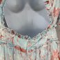 Chicme Womens Floral Ruffle V-Neck Cut-Out Back Dress Size M