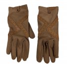 Vintage Handlove Womens Brown Costume Gloves One Size Ornate Design Vintage Handlove Womens Brown Costume Gloves One Size Ornate Design