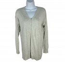 Ann Taylor Factory Womens V-Neck Sweater XS Gray Cotton Rayon Blend