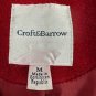 Croft & Barrow Womens Medium Red Double-Breasted Peacoat Stylish Outerwear