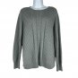 Karen Scott Gray Medium Cable Knit Acrylic Sweater Womens Long Sleeve Pullove