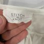 Stitch And Knot Womens White Long Sleeve Ruffle Blouse Size L Rayon Nylon Blend