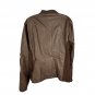 Maurices Womens Faux Leather Jacket Brown Size 2 Quilted Front Moto Style Coat