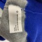 Gap Womens Large Blue & Gray Striped 100% Cotton Crewneck Sweater Long Sleeve