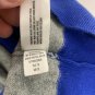Gap Womens Large Blue & Gray Striped 100% Cotton Crewneck Sweater Long Sleeve