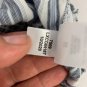 Aeropostale Womens XS Off-Shoulder Stripe Long Sleeve Cropped Blouse Blue White