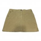 Vineyard Vines Khaki Women’s Corduroy Mini Skirt Size 10 Casual Neutral
