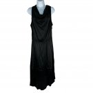 Red Haute Womens Black Sleeveless Drape Neck High-Low Dress Size L