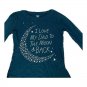 Old Navy Girls Long Sleeve Graphic Tee 4T “I Love My Dad To The Moon & Backâ€