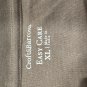 Croft & Barrow XL Mens Long Sleeve Henley Shirt Brown Casual Button Neck