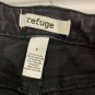 Refuge Black Distressed Skinny Jeans Womens Size 8 Frayed Hem Stretch Denim