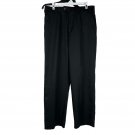 Izod Mens Golf Black Flat Front Pants Size 32x30 Performance Fit Polyester Blend