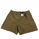 Lee Womens 5 Inch Size 10 Comfort Waistband Cargo Shorts Kangaroo Brown