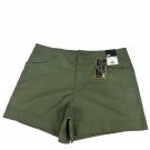 Lee Womens Olive Grove 4 Inch Shorts Size 16 Cotton Blend Casual Lightweight