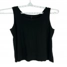 IC By Bonnie K Womens Black Tank Top XL Sleeveless Stretch Fit USA