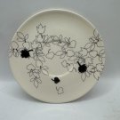 Starbucks Coffee 2007 Ceramic Plate Black Vine Leaf Design 10 fl oz Decorative Starbucks Coffee 2007 Ceramic Plate Black Vine Leaf Design 10 fl oz Decorative