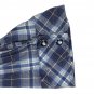 Dressbarn Womens Blue Plaid Button-Up Shirt Size 14/16 Casual 3/4 Sleeve