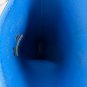 Hunter Womens Blue & Cream Striped Tall Rain Boots Size 5
