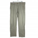 Calvin Klein Mens Tan Chino Pants 34x34 Flat Front Lightweight Classic Fit Calvin Klein Mens Tan Chino Pants 34x34 Flat Front Lightweight Classic Fit
