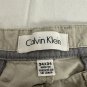 Calvin Klein Mens Tan Chino Pants 34x34 Flat Front Lightweight Classic Fit
