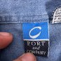 Port & Company Denim Button-Up Shirt With Princess Cruises Logo Size XL