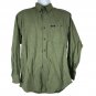 Chaps Ralph Lauren Mens Green Plaid Button-Up Long Sleeve Shirt Size M Cotton