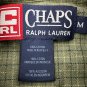 Chaps Ralph Lauren Mens Green Plaid Button-Up Long Sleeve Shirt Size M Cotton