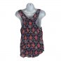 Lucky Brand Womens Tank Top Size M Paisley Print Sleeveless Blue Red Boho Style