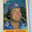 1984 Topps Ralston Purina - Fernando Valenzuela #10