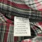 Burnside Mens Plaid Flannel Shirt Medium Black Red Check Button Down Long Sleeve