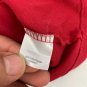 St. Johns Bay Womens Red V-Neck T-Shirt Size S 100% Cotton Casual Short Sleeve