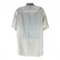 Zara Mens White Short Sleeve Mandarin Collar Button-Up Shirt Size L 100% Cotton