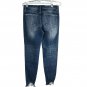 Nature Denim Womens Distressed Skinny Jeans Size 9/28 Frayed Hem Stretch Blue