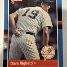 1988 Donruss - Dave Righetti, Dave Righetti #93 Last Line Begins with Season 1988 Donruss - Dave Righetti, Dave Righetti #93 Last Line Begins with Season