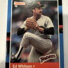 1988 Donruss - Ed Whitson #81 Solid Blue Corner Upper Right