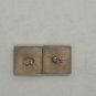 Vintage Gold-Tone Swank Rectangular Cufflinks With Etched Details