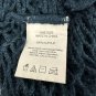 Long Navy Blue Mesh Knit Infinity Scarf One Size Soft Lightweight Acrylic Fabric