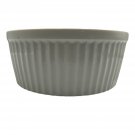 White Ceramic Round Baking Dish Ribbed Textured Sides Oven-Safe Cookware 7.5"x3" White Ceramic Round Baking Dish Ribbed Textured Sides Oven-Safe Cookware 7.5"x3"