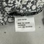 JNY Jones New York Womens Blouse Size 2X Black White Floral Print 3/4 Sleeves