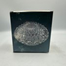 Crystal Alco Diamond-Cut Glass Ashtray Nut Dish Set Of 2 Made In Italy Original