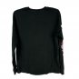 Vans Off The Wall Size Small Skull And Floral Long Sleeve Black Graphic Shirt