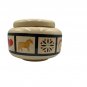 Vintage Potpourri Ceramic Set Design Hand-Painted Rustic Animal & Fruit Accents