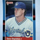 1988 Donruss - Dave Stapleton #521 Solid Blue Upper Right Corner (RC)