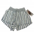 Rewash Brand Womens Striped Linen Blend Beach Shorts Frayed Hem Size M Rewash Brand Womens Striped Linen Blend Beach Shorts Frayed Hem Size M