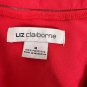 Liz Claiborne Womens Red Sleeveless V-Neck Tunic Blouse Medium Polyester Casual