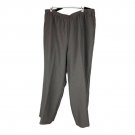 Alfred Dunner Women's Proportioned Short Grey Classic Pull-on Pants Size 22W