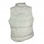 American Eagle Outfitters Womens Large White Puffer Vest Sleeveless Green Lining