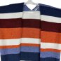 Ecowish Womens Striped Open Front Cardigan Sweater Size L Multi-Color